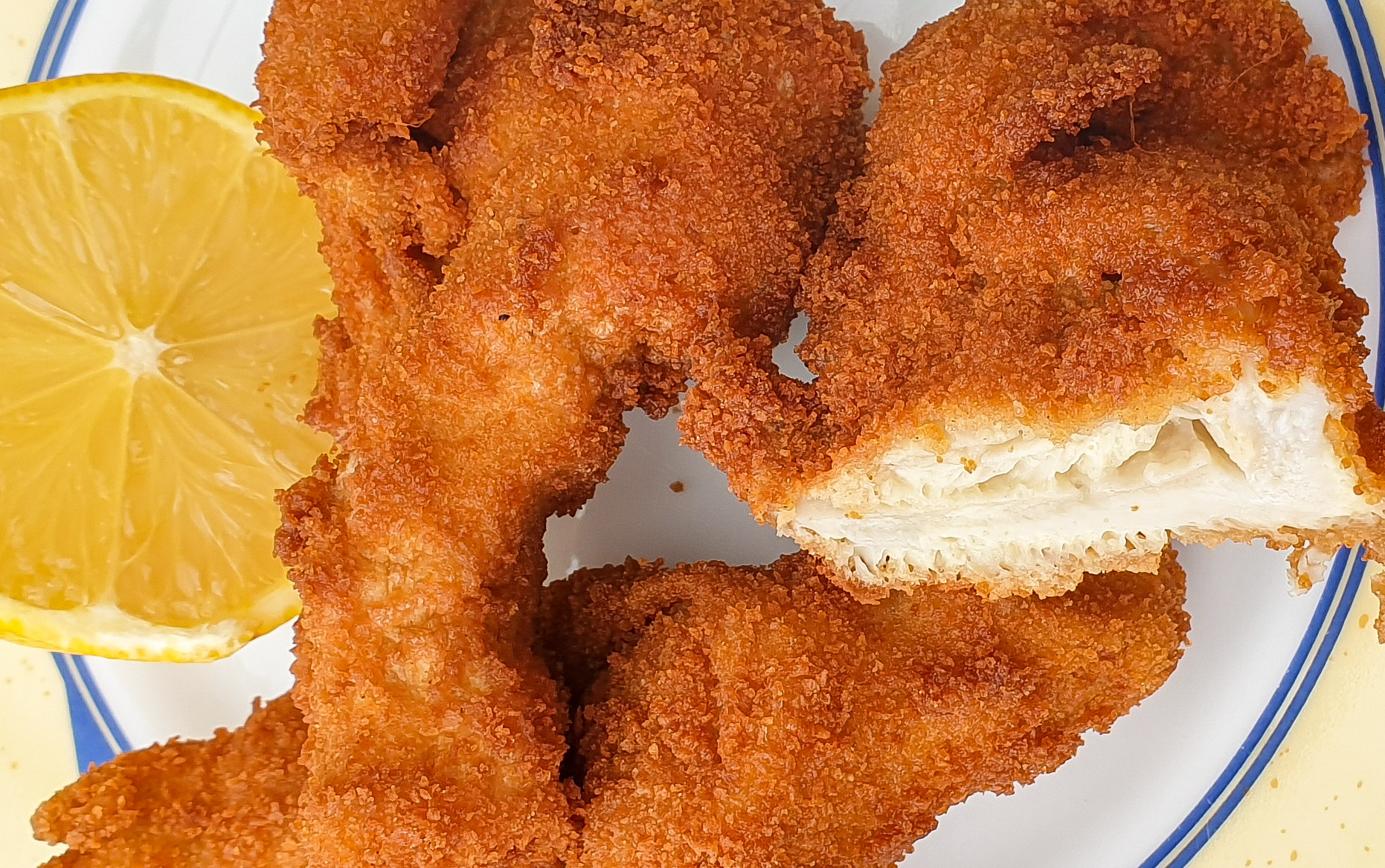 Austernpilzschnitzel mit Joghurtsauce